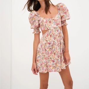 For Love and Lemons Arya Mini Dress NWT